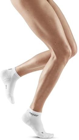 CEP Damen Ultralight Socks Low Cut V3 Laufbekleidung Kompressions-Socken White - Weiß Iii