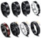 Hernin 8 Stück Edelstahl Fidget Ring Spinner Ring, Männer Edelstahl Spinner Ringe, Rostfreier Stahl Spinnerringe Set für Männer Frauen, Coole Schwarze Ringe Set (67(12))