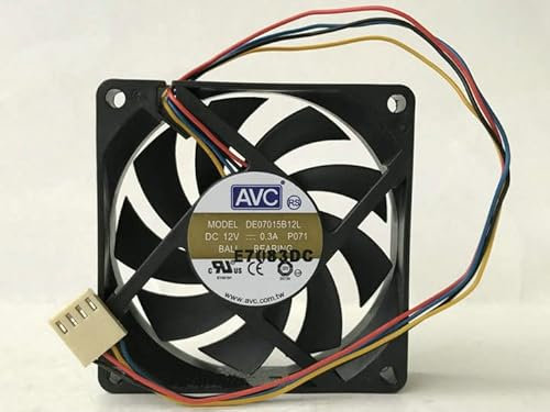 Cooling fan AVC DE07015B12L 12V 0.30A PWM 4Wires CPU Fan 7CM AMD Intelligent Speed Regulation