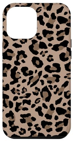 iPhone 12 Pro Max Leopard Print Stylish Cheetah Pattern Brown Neutrals Beige Case