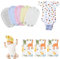 ElevaPulse 8Pcs Bodyverlängerung Baby - Universelle Passform, Hochwertige Baumwolle, Verlängerte Nutzung für Stoffwindeln, Maschinenwaschbar, 2 Lagen Stoff, Längenverstellbar