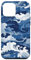 Hülle für iPhone 14 Pro Max Case Cover Blue and White Waves Ocean Camouflage Phone