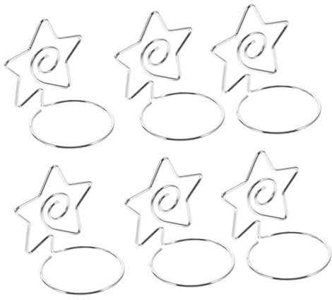 Lurrose 12stücke Teiliges Tischkartenhalter Für Hochzeiten Und Partys Stabiler Foto Und Platzkartenhalter Hochwertigem Metall Für Menükarten Und Dekoration