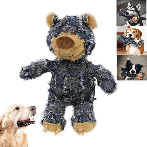 Orgrul Unzerstörbarer Robuster Bär, Unzerstörbares Hundespielzeug für Große Hunde, Starkes Hundespielzeug, Hunde-Teddyspielzeug