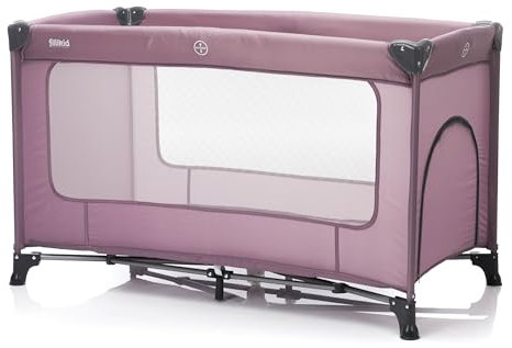 Fillikid Baby Reisebett 60 x 120 cm Nizza Exklusiv | Kinderreisebett von Geburt bis 25 Monate (15 kg) | Kinderbett Inkl. Transporttasche & Matratze | Kompakte Maße: 120 x 60 cm