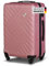 Xonic Design Reisekoffer - ABS Hartschalen Koffer mit 360° Leichtlauf-Rollen - hochwertiger Trolley mit Zahlenschloss in M-L-XL oder Set (Rosé, L)