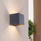 Ledvion - Lampada da Parete USB Antracite Ricaricabile con Sensore di Movimento, 3000K, 120 Lumen, IP44, Nera, Batteria da 4400mAh, Installazione Senza Fili