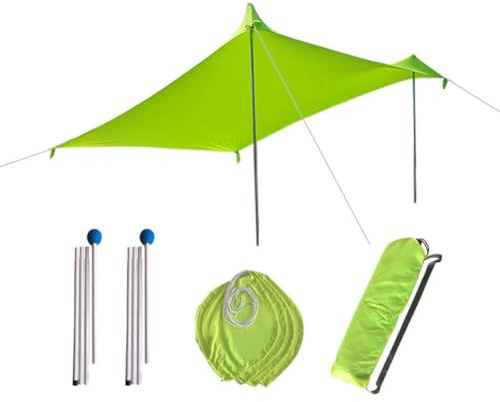 Strandzelt, Paravent, Windschutz, mit UV-Schutz, Sonnenschutz, tragbar, UPF50 + UV, großes Windschutz, tragbar, für den Außenbereich