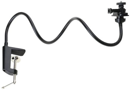 THINCAN Support pour appareil photo avec pince de mâchoire de bureau améliorée - Support flexible en col de cygne pour webcam Brio 4K C925E C922X C922 C930E C930 C920