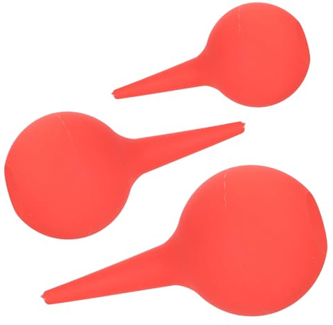 Veemoon 3 Stück-pack Ohrreinigungsbälle 30ml 60ml 90ml Gummi Quetschreiniger mit Kraftvollem Luftstrom Sanfte Ohrenspülung für Kinder Erwachsene Luftgebläse Staubentfernung
