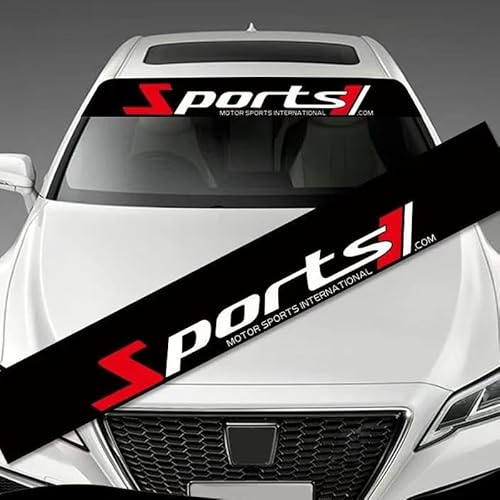 Auto-Windschutzscheibenaufkleber für Toyota Auris Avensis Camry Corolla Highlander Hilux Land Cruiser Prius RAV 4, Dekorative Aufkleber für Die Frontscheibe Sonnenschutzleiste Dekorative Aufkleber