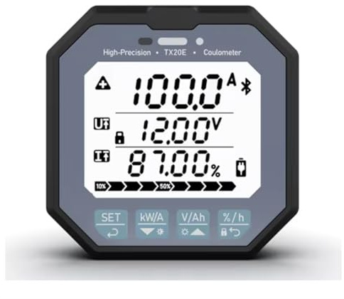 Ounfhtrttk Coulomb-Meter Hochpräzise Automobil für Android Zur Überwachung Von Autobatterien TX20-100A