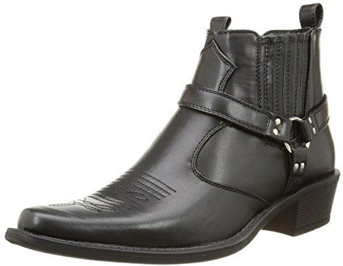 US Brass Eastwood_sml - Stivali da cowboy da uomo, (Nero), 41 EU