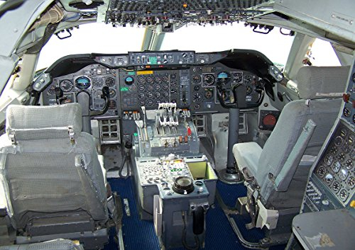 Poster Boeing 747 Cockpit Flugzeug Flugzeug