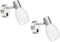 ledscom.de 2 Stück Wand-Leuchte LUPI mit Schalter, einflammig inkl. E14 LED Kerze Filament 4,1W 458lm extra-warm-weiß