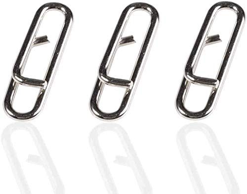 ANCLLO 100Pcs Power Clips Fast Snaps Fishing Speed Clips for Light Tackle and Fly Fishermen