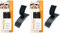 VELCRO Brand Sleek & Thin Sew on Fastener for Fabrics Strong Hook & Loop Self Adhesive Fastener Perfect for Crafting, Clothing Repairs & Hemming, Black, 19mm x 60cm (Pack of 2)