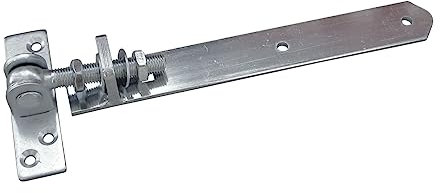 SOTOOLS Gartentorband M16 verstellbar 340-370 mm Stahl verzinkt Torband Scharnier Ladenband