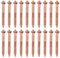 PATIKIL 200pcs CD Weld Pins, 30mm Insulation Weld Pins Stud Welder Pins Insulation Copper Nails Welding Nails for Repair Boat Self Locking Washer