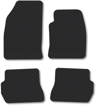 Ford Fusion (2002-2012) [Automatic] 5mm Rubber Car Mats | Heavy Duty Rubber Tailored Fit Floor Mats Full Coverage Durable Waterproof Accessories Easy Clean Anti Slip Made in the UK