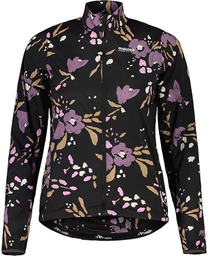 Maloja Damen SeisM. Printed Jacke, deep black brushflower, L