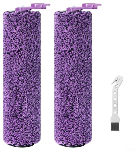 Niceminiwall Roller Brush Replacement Kit for Shark for Steam Pickup 3-in-1 for Steam Mop (Model PickUp WW200/WW201/WW205/WW201Q) - 2pack Brush Roll+1pack Cleaning Brush