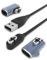 Sinoacc for Shokz Charging Cable USB Magnetic Charger cable for Openrun Pro Mini, Opencomm, Aftershokz Aeropex AS800 Bone Conduction Headphones with 2 Pcs USB C Adapter