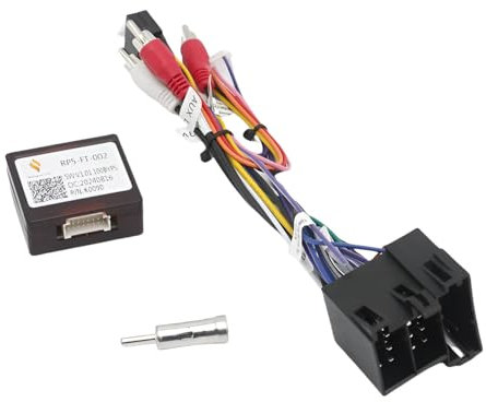 CAN-Bus Adapter Lenkradfernbedienung kompatibel mit Fiat 500, Fiorino, Punto, Ducato, Qubo Citroen Nemo, Combo, Peugeot Bipper mit Antennenadapter