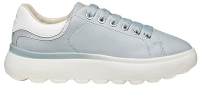 Geox Spherica ec4.1 Damen Sneakers niedrig hellblau - D65TCB08554C8108, Hellblau und Silber, 39 EU