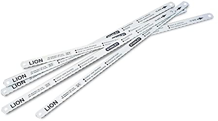 Stanley Metallsägeblatt Lion-Set 0-15-801 (300mm Länge, Set aus Sägeblättern mit 1x 18, 3x 24, 1x 32 Zähnen, für den Einsatz auf Metallsägen)