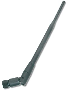 DIGITUS WLAN-Stabantenne - 2,4 GHz WiFi - Omnidirektional - 5dBi Empfangsgewinn - RP-SMA Anschluss - Schwarz