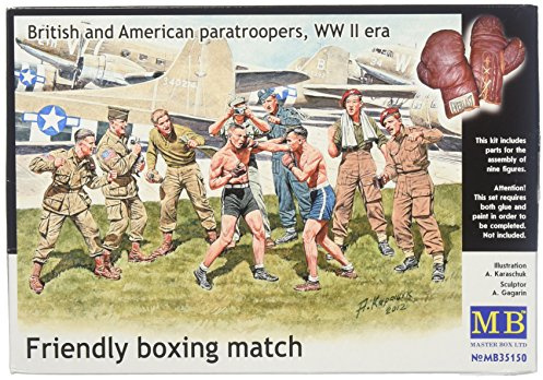MasterBox MB35150-1/35 Freundliches Boxen Britische und Amerikanische Soldaten, Figurensatz