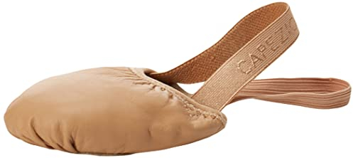 Capezio Leather Pirouette Dance Shoes, Unisex Professional Turning Shoes, Leather Dance Shoes For Turns & Pirouettes, Professional Pirouette Shoes For Practice & Performance - Nude, M (Medium)