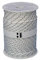 Hummelt® SilverLine-Rope Schot Seil Polyesterseil 6mm 100m weiß/schwarz auf Rolle