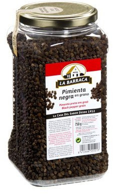 Pimienta negra en grano bote 750 Gr