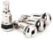 4x SILBER CHORM VERSTECKTE Universal Metallventile Stahlventile Felgenventile Alufelgen Felgen Ventile 11,3mm Aluminium-Ventil Metall-Ventil Leicht Neu
