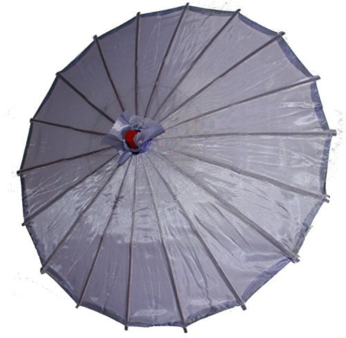 AAF Nommel ® Deko- Kinder- Sonnenschirm aus Stoff und Holz Flieder violett, 066