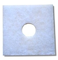10 Filter Ersatzfilter für Helios ELF/ELSN, 160 x 160 mm mit Loch 42 mm, Stärke >10 mm