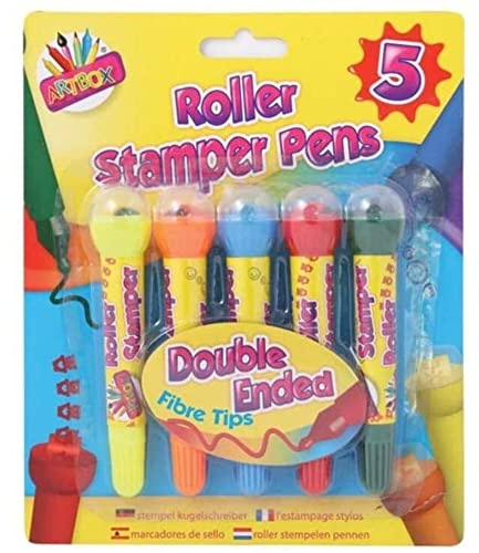 ART BOX 5 Roller Stampers with Fibre Markers