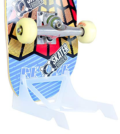 Skater Trainers Origami-Skateboard-Ständer, durchscheinend, tolles Zubehör für Kinder, Jugendliche, Jungen und Erwachsene, Display für Trick- und Straßendecks, besser als eine Wandhalterung