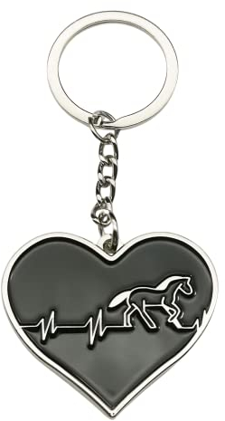 Fancychain Schlüsselanhänger Schlüsselring Auto Pferd Pferde Anhänger Reiten Reitsport Mädchen Dressurreiten