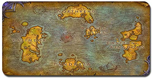 World of Warcraft großes Mauspad - wasserdicht und rutschfest (31, 600 * 300 * 3MM/23.6 * 11.8 * 0.12inch)