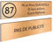 DECOHO - Plaque Boite aux Lettres Personnalisable - Lot de 2 plaques adhésives en Plastique 100x25 mm - Cuivre brossé et Stop pub - Gravu - Cuivre