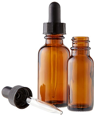 2 x 30ml Amber Brown Glass Bottles with Dropper Pipettes by Pasha81 Ltd