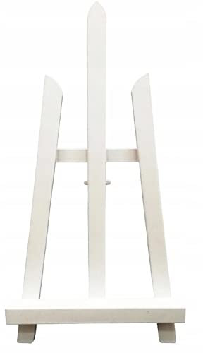 Staffelei Holzstaffelei Standstaffelei Malstaffelei Atelierstaffelei weiß 40 cm