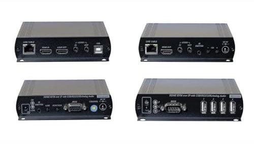 Dexlan KVM Extender Over IP, bis zu 150 m, HDMI/USB, Set