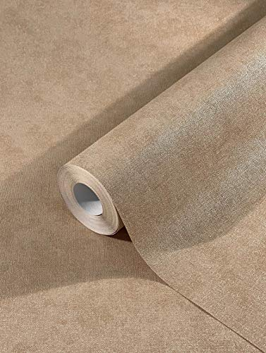 marburg Tapete Beige Braun Uni für Wohnzimmer Schlafzimmer oder Küche Made in Germany Premium Qualität 32433