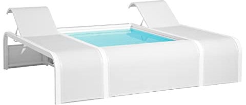 Gre Piscina Farfalla - Piscina con design ottimale, due amache, per terrazze e giardini, con 1.100 litri di acqua