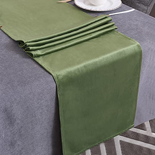 WAITER TREE Hochwertiger Tischläufer Elegante Tischläufer Tischdecke Tischwäsche Uni einfarbig Pflegeleicht Tischläufer Samtig Tischläufer
