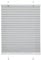 Victoria M. Indiva Lite Plissee Klemmfix Ohne Bohren mit Klemmträgern Sichtschutz, Sonnenschutz Fenster, Lichtdurchlässig, 70 x 120 cm, hellgrau